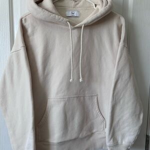 TNA Oversized Cream Pullover Hoodie